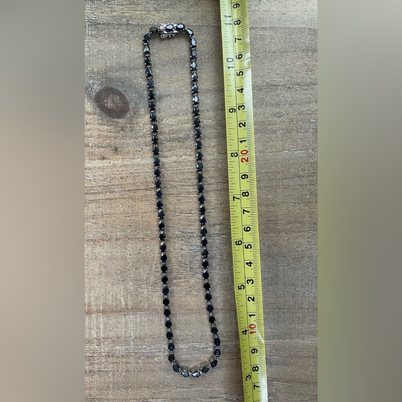 Black Sapphire 18" Statement Necklace (34 ct. t.w.) in Sterling Silver - Picture 6 of 6